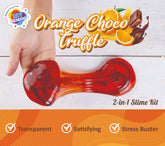 Orange Choco Truffle 2-in-1 Slime Kit for Kids 100% Safe & Non Toxic - EKT3668